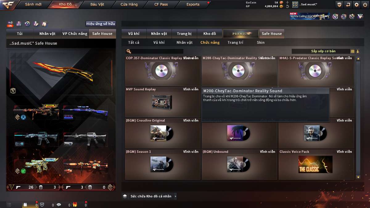 shop acc cf uy tin gia re